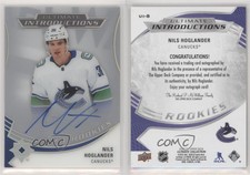 2020 Upper Deck Ultimate Collection Introductions Nils Hoglander Rookie Auto RC