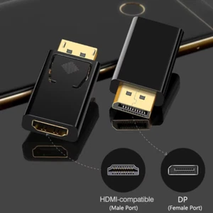 Display Port to HDMI Male to Female Adapter Converter Connector 4K 60Hz - Picture 1 of 7