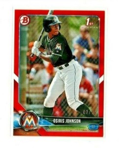 2018 Bowman Draft Orange OSIRIS JOHNSON (RC) rookie #BD-103  02/25   [Mint]