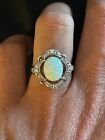sterling silver opal ring size 7