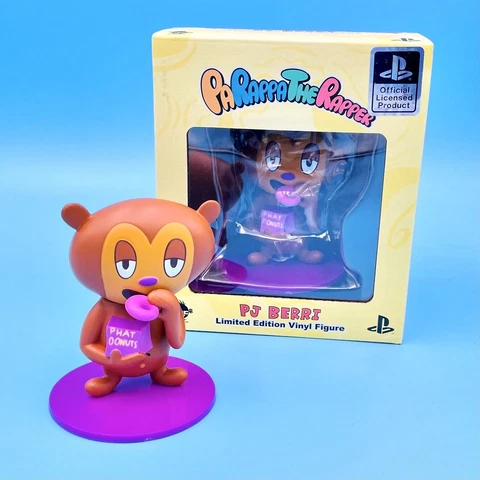 PaRappa The Rapper PJ Berri Vinyl Figure Statue 4" Official Sony PlayStation PS1 Cover