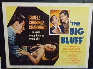 Title Card 1955 THE BIG BLUFF Martha Vickers John Bromfield film noir
