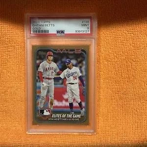 Shohei Ohtani / Mookie Betts 2024 Topps Series One Gold #138 Mint PSA 9 - Bild 1 von 7