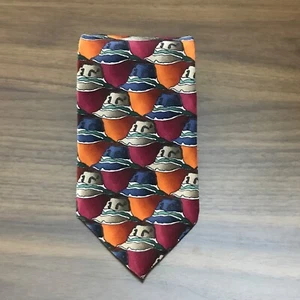 J. Garcia Race Record Dream Multi-Colored Silk Tie 1993 By Stonehenge Made USA - Picture 1 of 10