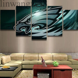 Philadelphia Eagles Canvas Print Painting 5PCS Art Room Wall Decor without Frame