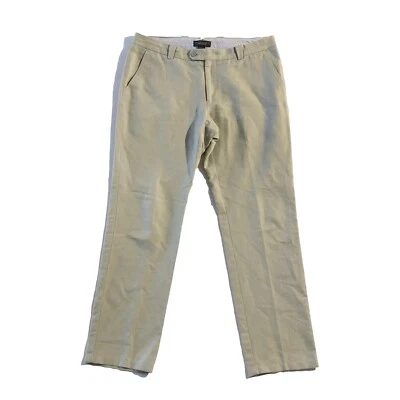 Bloomingdale's Pants Mens Size 38Wx34L Beige Cotton Classic Fit Chino - Image 1 of 4
