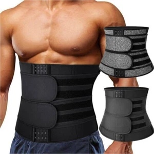 Cinturón para sudor Entrenador de cintura para hombre Modelador corporal Banda de control de abdomen más delgada Quemador de grasa - Imagen 1 de 13