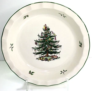 Spode Christmas Tree Sculpted Pie Dish 10" Diameter XT5363-X NEW - Picture 1 of 7