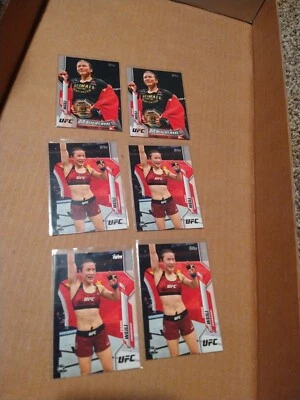 2020 TOPPS UFC MMA BASE ROOKIE RC ZHANG WEILI Lot Of 6!! - Image 1 of 2
