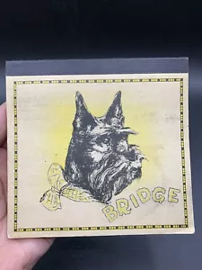 Vintage Bridge Scorepad and Tally Scottish Terrier Dog MCM - Picture 1 of 6