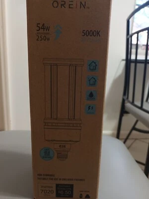 OREIN 54watts 250 WATTS EQUIVALENTE ED28 HID LED LIGTH BULB DAYLIGTH - Image 1 of 3