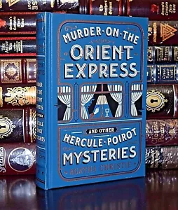 Murder on Orient Express Mysteries by Agatha Christie New Sealed Leather Bound - Imagen 1 de 8