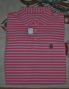 NEW B. DRADDY Pima Cotton Spandex Polo Shirt SHINNECOCK HILLS GOLF CLUB L Pink - Afbeelding 1 van 7