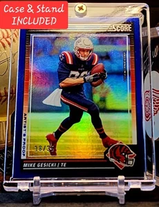 Mike Gesicki 2024 18/35 Puntuación Panini PRUEBA DE ARTISTA AZUL #191 New England Patriots - Imagen 1 de 11