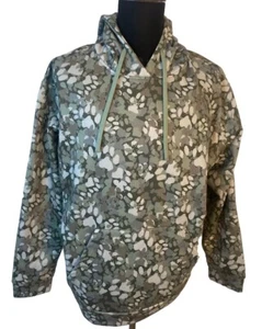 Animal Rescue Site Hoodie Mens  XL Animal Paw Print Allover Pullover Stretch - Picture 1 of 14