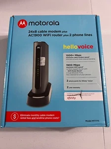 As-is Motorola MT7711 24x8 Modem Router Two Phone Ports DOCSIS 3.0 Dual Band - Picture 1 of 1
