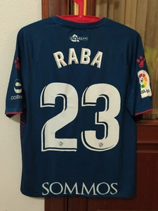 #23 RABA, SD HUESCA Match Worn PLAYER home shirt used in Spanish LFP 2019-20 - Foto 1 di 12