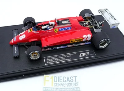 NEW GP REPLICAS FERRARI 126C2 MARIO ANDRETTI ITALIAN GP 1982  1/18 F1 - Image 1 of 2