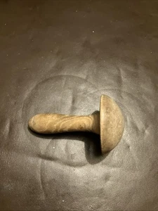 Antique Vintage Wooden Darning Mushroom 6.5cm Diameter Hand Crafted - Picture 1 of 5