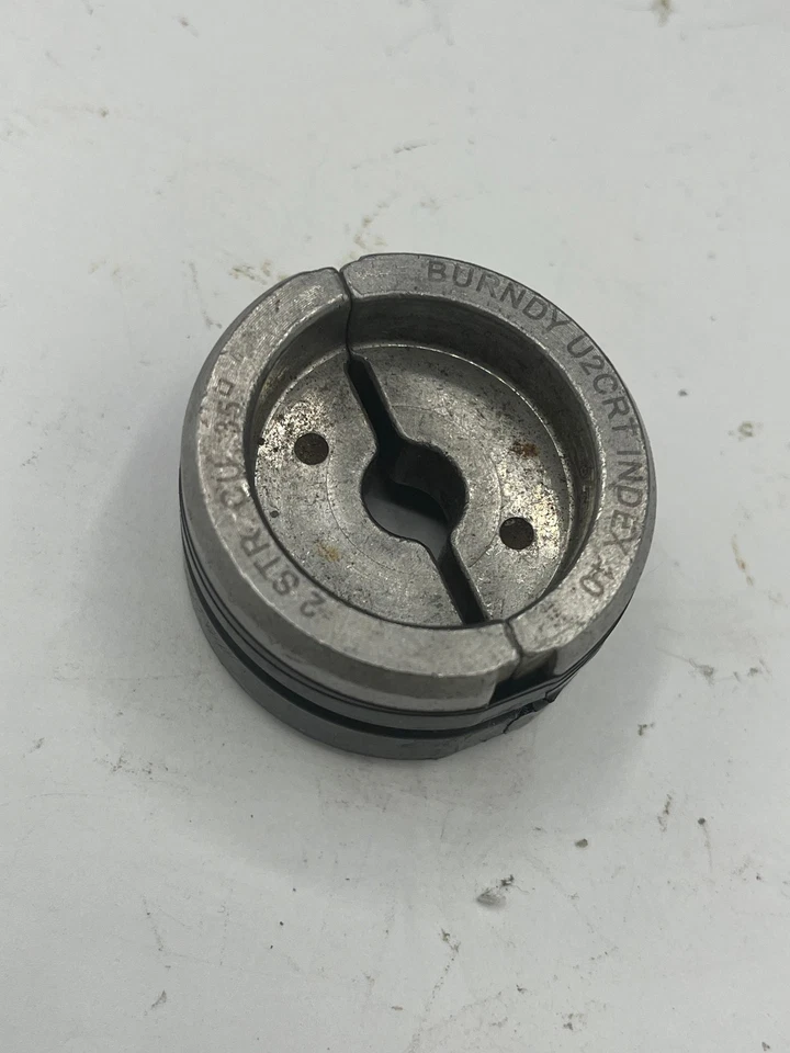 Burndy U2CRT #2 CU Index 10 12 Ton U style compression Tool Die - Image 1 of 1