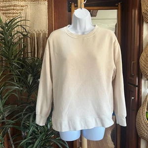 Fabletics Creme Pullover Sweatshirt XS Minimalistisch Kuschelig Athleisure Layer Oatmeal - Bild 1 von 5