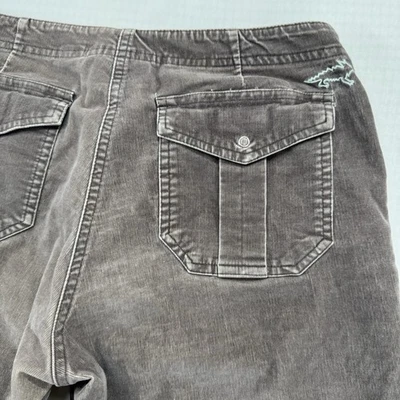 Horny Toad Gray Corduroy Pants Womens Size 6 Mid Rise Straight Leg - Image 1 of 4