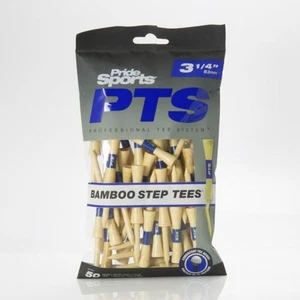 Pride Sports Professional Tee System Step Tees (3 1/4", bambú, 50 unidades) NUEVO - Imagen 1 de 1