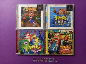 Lote Pack 4 Crash Bandicoot 1-2-3-Team Racing PLAY STATION 1 PS1 NTSC JAPAN - Picture 1 of 4