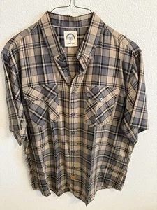 Dubinik Men's Short Sleeve Plaid Camp Shirt Customized Version - Picture 1 of 4
