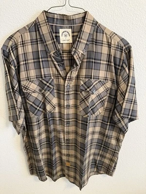 Dubinik Men's Short Sleeve Plaid Camp Shirt Customized Version - Image 1 of 4