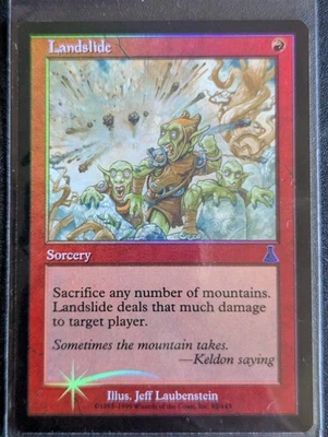 Landslide - FOIL - Urza's Destiny - NM - MTG - Magic the Gathering - Red - Image 1 of 2