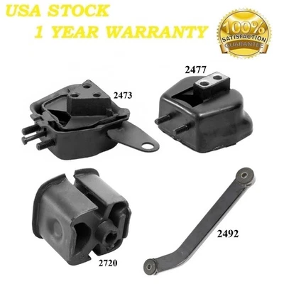 4 PIEZAS MONTAJE MOTOR Y TRANSMISIÓN APTO PARA PONTIAC J2000 1983 2,0 L - TRANSMISIÓN MANUAL Foto 1 de 4