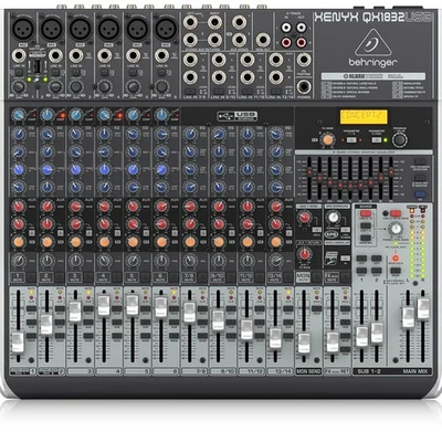 Behringer Analog Mixer 18 Channel 3 Bus 1 Knob Comp/Effect/USB Audio Interface X - Image 1 of 4