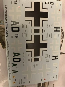 1/48 Neu Junkers Ju 87 D Stuka Decals - Bild 1 von 1