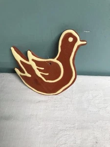 Vintage GAE Redware Pottery Ornament Dove Bird - Picture 1 of 3