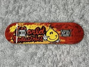 World Industries Tech Deck Fingerboard Flame Boy Thumbs Up 96mm VTG ‘90s - Picture 1 of 4