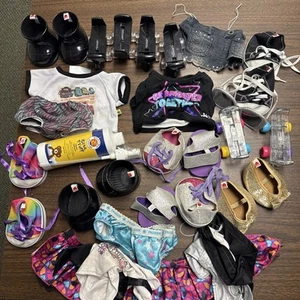BAB RIESIGES Build A Bear Paket Mädchen Kleidung, Schuhe & Zubehör Schlittschuhe 30 Teile! - Bild 1 von 14