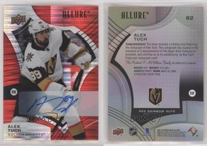 2021-22 Upper Deck Allure Red Rainbow Auto Alex Tuch #82 Auto