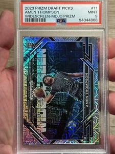 Amen Thompson 2023 Prizm Draft Picks Rookie Widescreen Mojo /25 PSA 9 - Picture 1 of 2