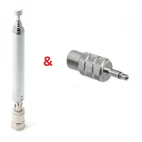 Diameter 10mm Telescopic Aerial Antenna FM 75 Unbal for All F Connector Radio