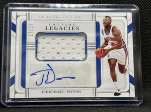 2021-22 National treasures Joe Dumars lasting legacies patch auto #17/25 - Picture 1 of 7