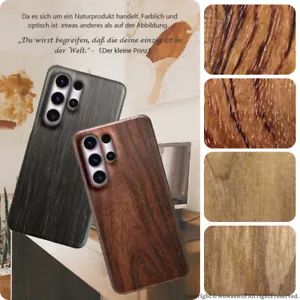 Echt Holz mix Aramid Hülle Cover Wood Case für Samsung Galaxy S24 S23 Ultra Plus - Bild 1 von 11