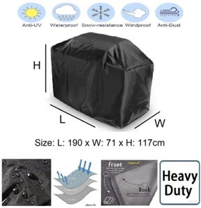 Robuste wasserdichte Garten Terrasse Outdoor BBQ Abdeckung Grill Abdeckung 190x71x117cm - Bild 1 von 4