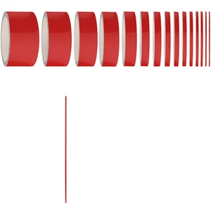 Auto Zierstreifen Matt Rot 2mm Klebebänder Zierleisten Böser Blick Red Lines - Bild 1 von 6