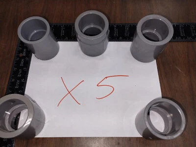LOT OF 5 1.5" Socket CPVC Schedule 80 COUPLING SLIP GLUE NFS-PW NNB SPEARS PVC - Image 1 of 4