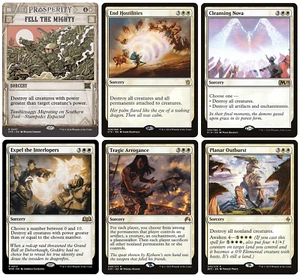 MTG - 6 x Board Wipe Destroy Cards for Commander - Rare Sorcery - Various - M/NM - Picture 1 of 1