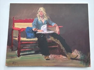 DONALD PUTT PUTNAM PAINTING WOMAN PRETTY FEMALE MODEL WESTERN LISTED FAMOUS ART - Picture 1 of 17