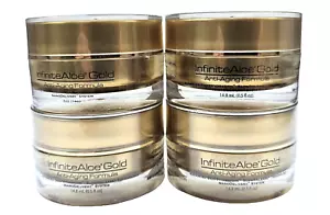 4 x O,5 Unzen Infinite Aloe Gold Anti-Aging-Formel langsame Freisetzung erweiterte Hydration - Bild 1 von 6