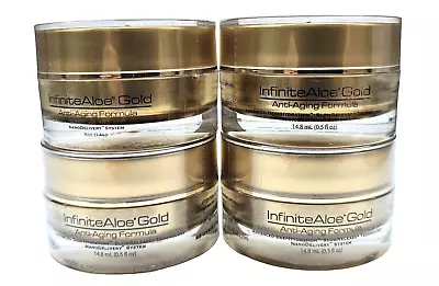 4 x O.5 oz Infinite Aloe Gold Anti Aging Formula Slow Release Advanced Hydration - Image 1 of 4