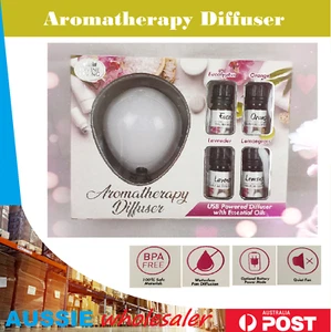 New Divine Living USB Powered aromatherapy diffuser with 4 essential oils - Picture 1 of 3
